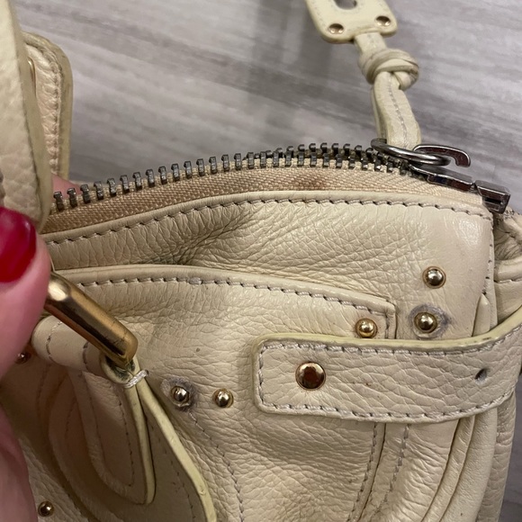 Cream Chloe handbag with gold color hardware AS IS - Picture 10 of 12
